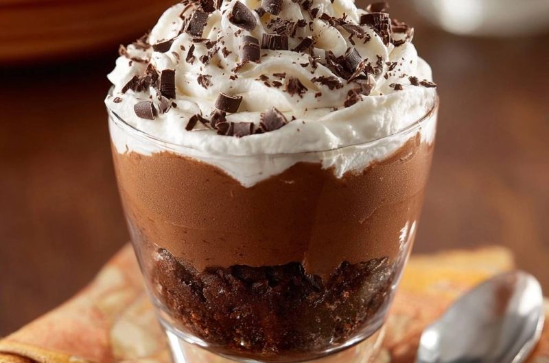 Schoko-Mousse-Parfait im Glas (Nie wieder flüssige Mousse!)