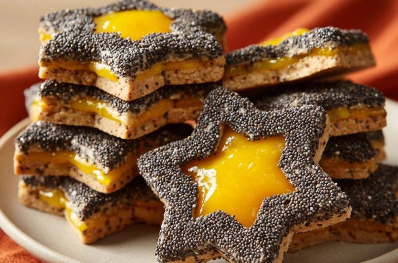 Sesam-Marmeladen-Sterne (Nie wieder auslaufende Marmelade!)