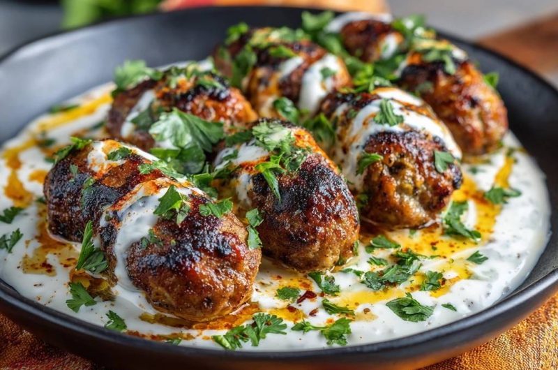 Türkische Köfte mit Joghurtsoße (Nie wieder zerfallende Köfte!)