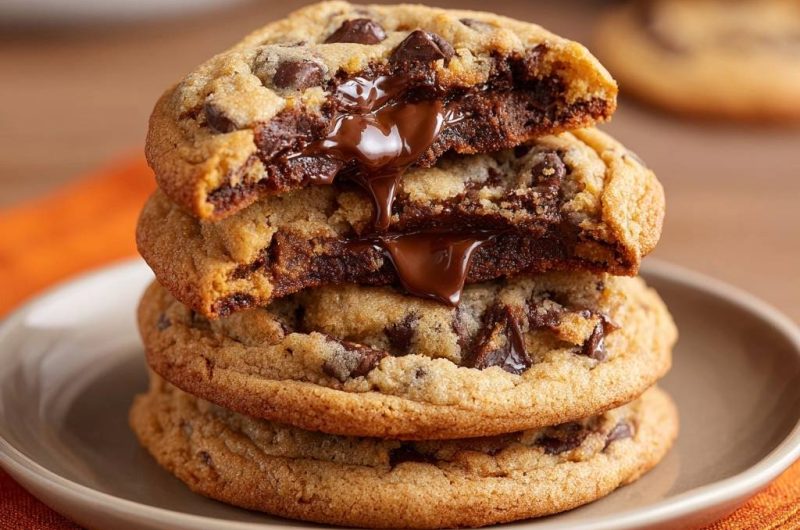 Ultimative Schoko-Chip-Cookies (Nie wieder flache Cookies!)