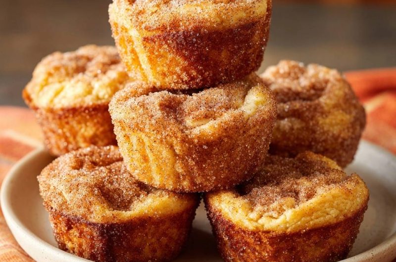 Zimtzucker-Muffins (Nie wieder trockene Muffins!)