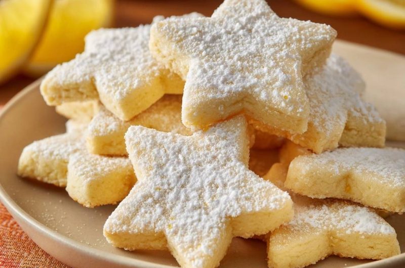 Zitronenstern-Plätzchen (Nie wieder flache Sterne!)