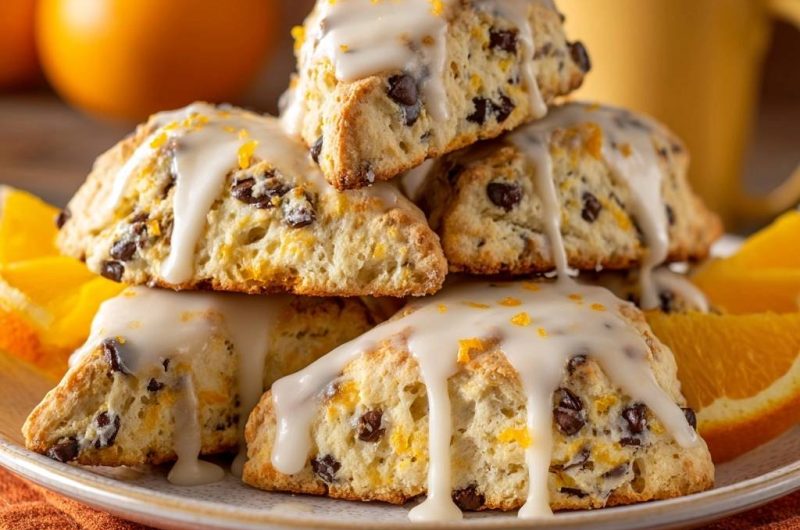 Orangenschoko-Scones