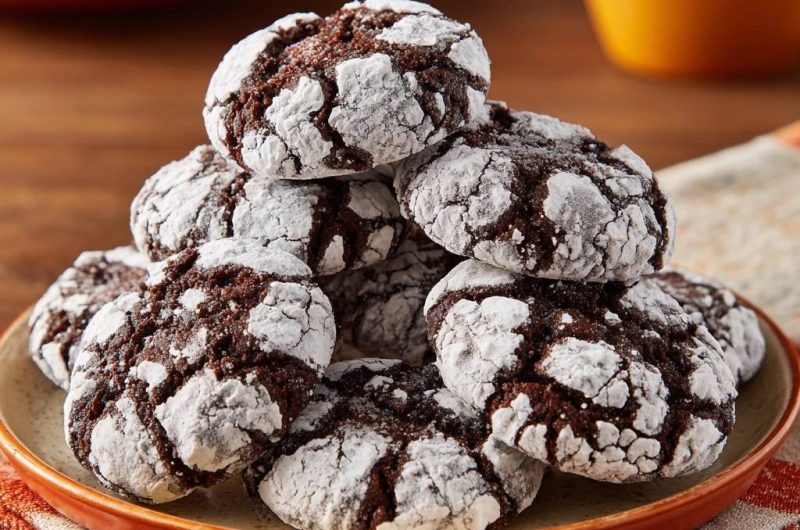 Schoko-Crinkle-Cookies
