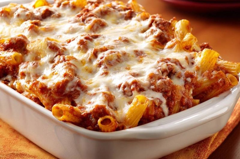 Überbackene Rigatoni