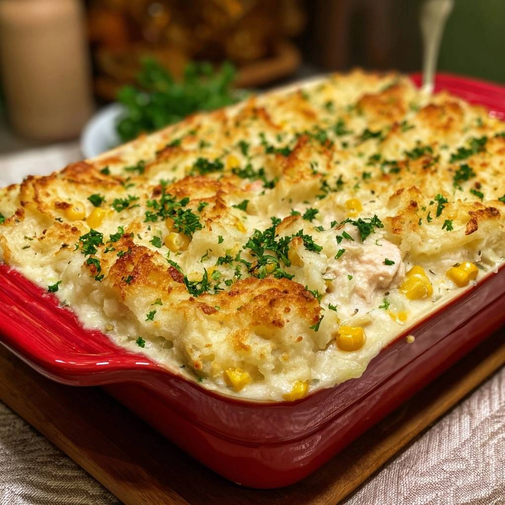 Cremiger Hähnchen-Mais-Auflauf (Anti-Wässrig-Garantie)