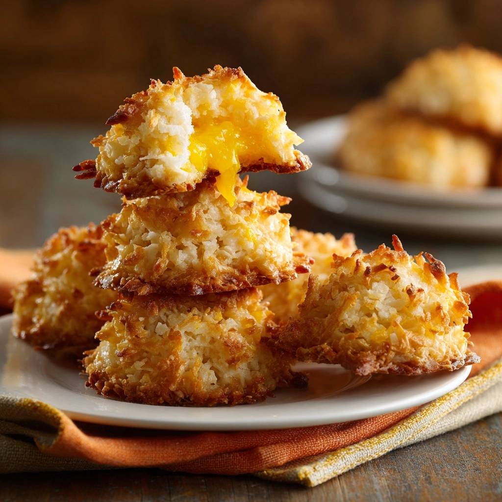 Kokos-Makronen mit flüssigem Eigelb (Flüssiges Eigelb garantiert!)