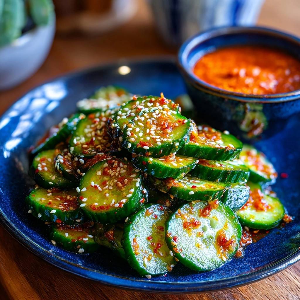 Koreanische Chiligurken (Nie wieder wässrige Gurken!)