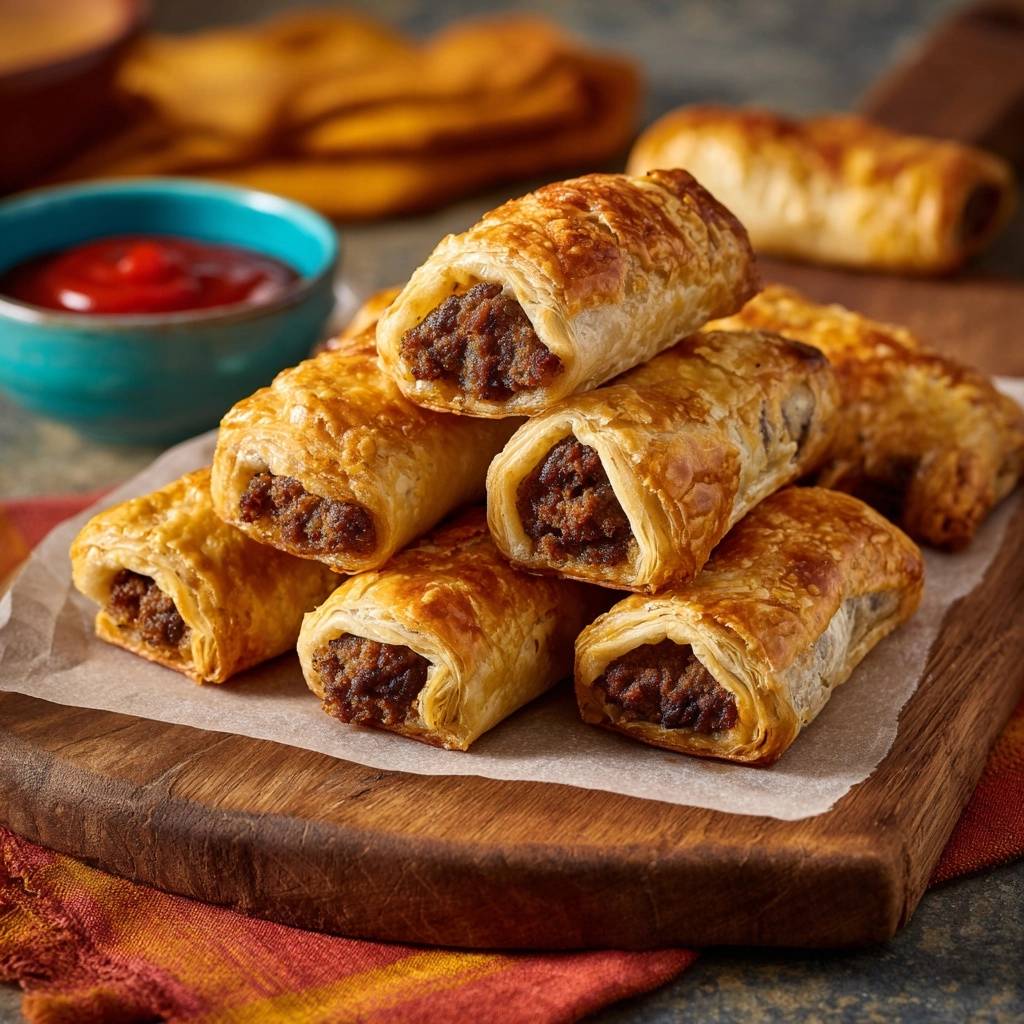 Goldbraune Rindfleisch-Blätterteigrollen (Der Anti-Matsche-Boden-Trick)