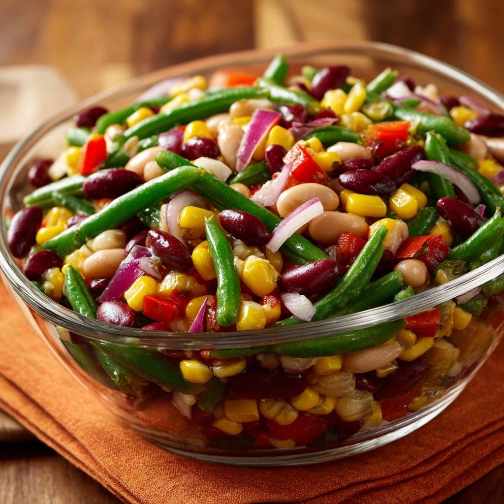 Bunter Drei-Bohnen-Salat