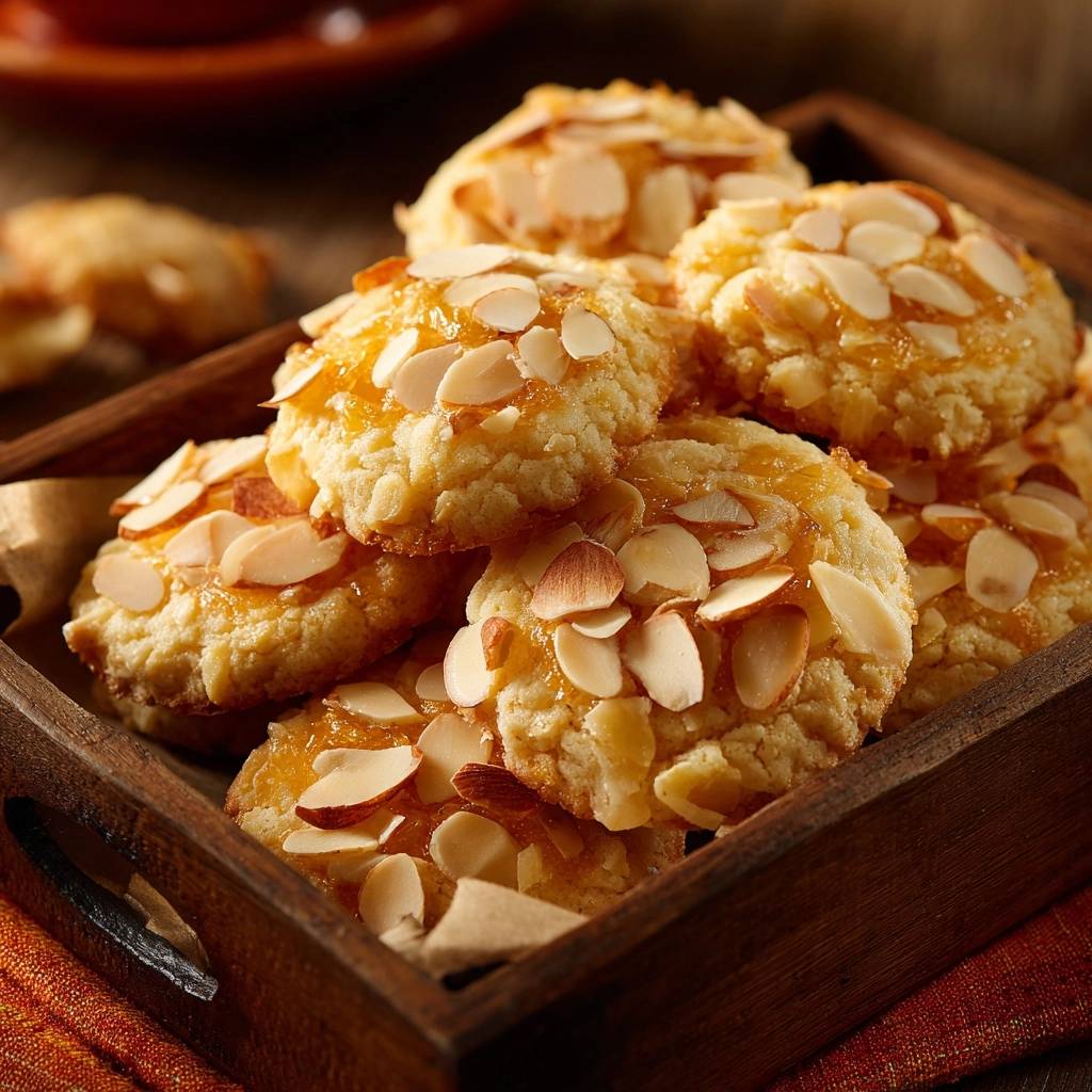 Knusprige Zitronen-Mandelkekse