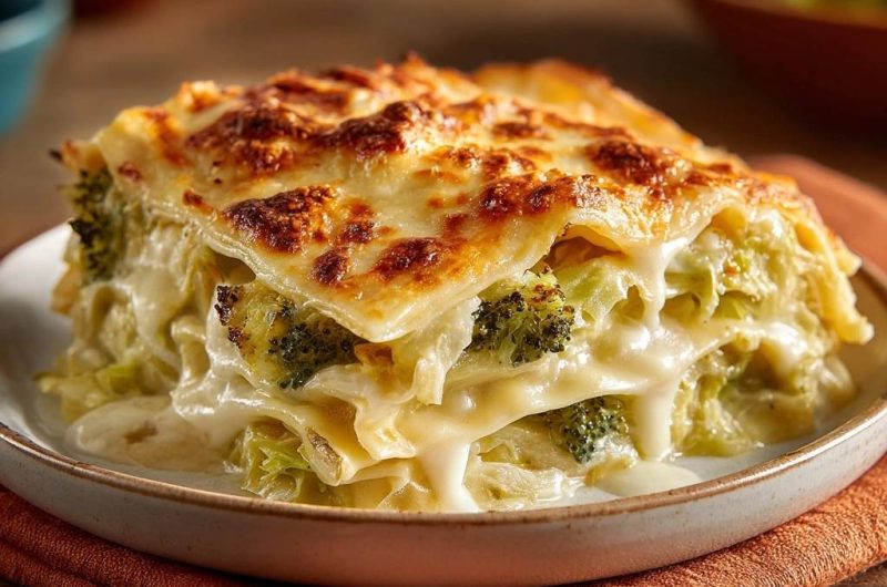 Cremige Brokkoli-Lasagne