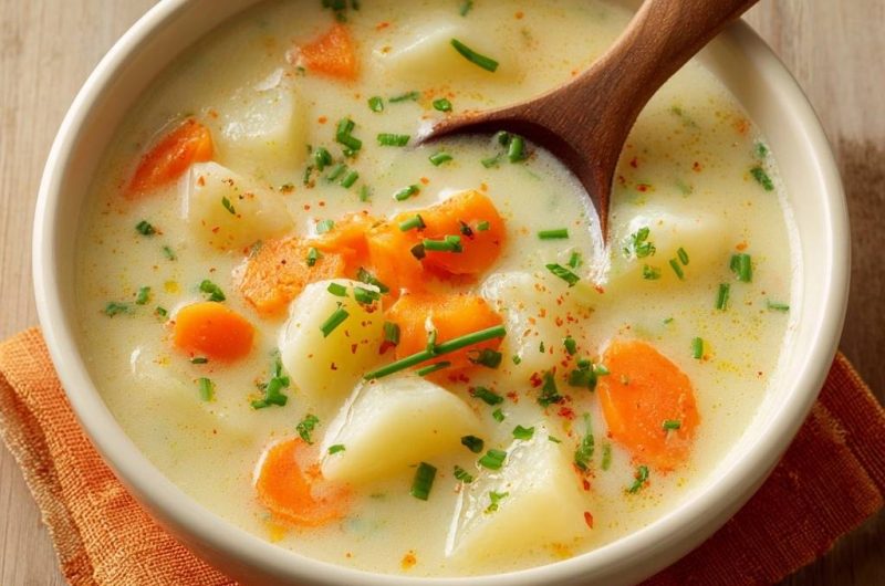 Cremige Kartoffel-Karottensuppe