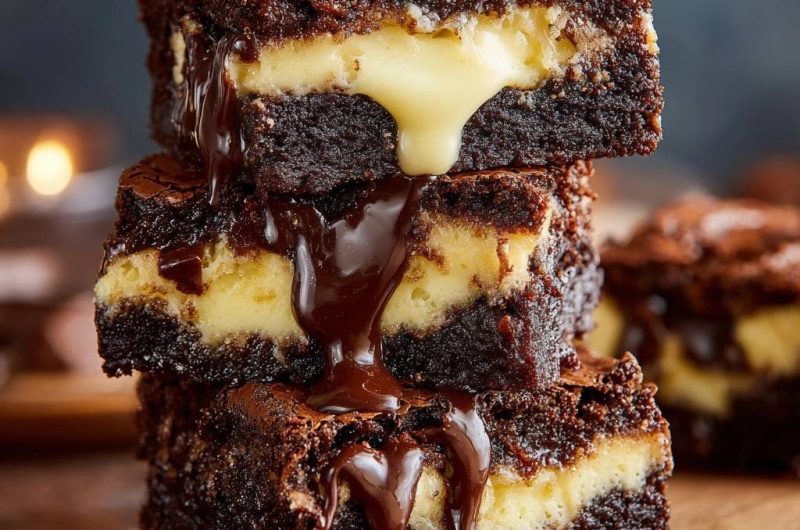 Cremige Schoko-Cheesecake-Brownies