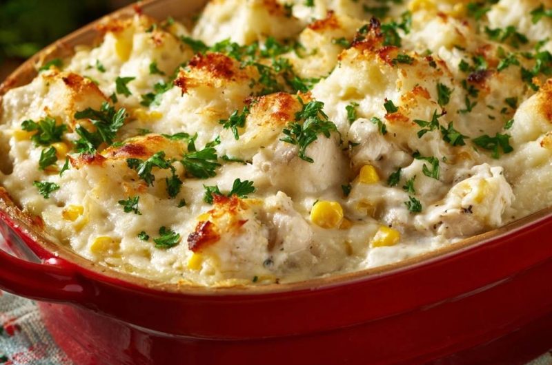 Cremiger Hähnchen-Mais-Auflauf (Anti-Wässrig-Garantie)