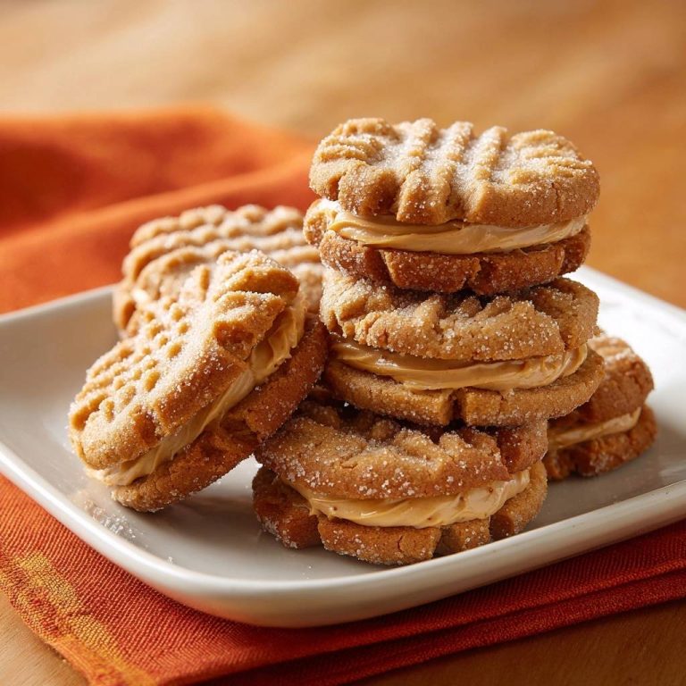 Erdnussbutter-Keks-Sandwiches (Nie wieder flache Kekse!)