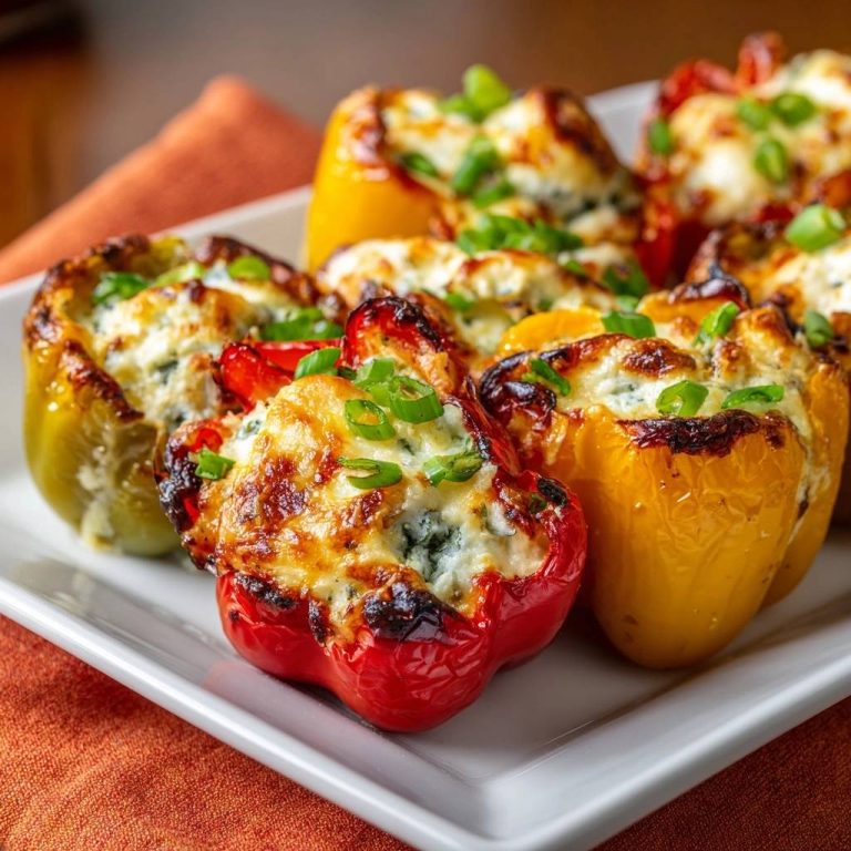 Gebackene Blauschimmel-Paprika (Nie wieder wässrige Füllung!)