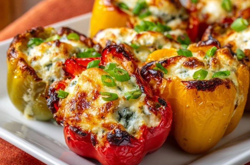 Gebackene Blauschimmel-Paprika (Nie wieder wässrige Füllung!)