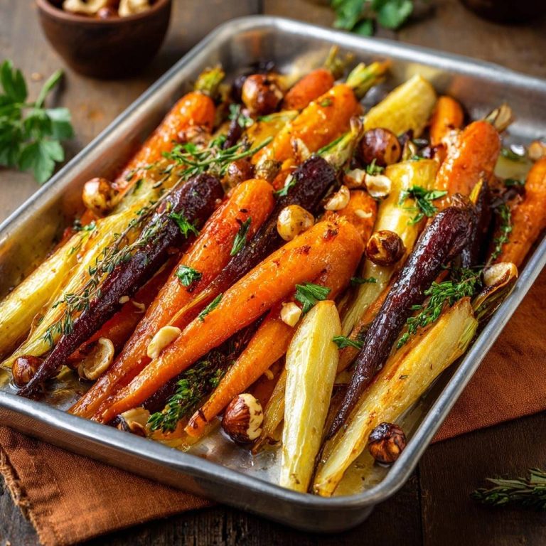 Glasierte Ofen-Möhren mit Haselnüssen: Das Geheimnis