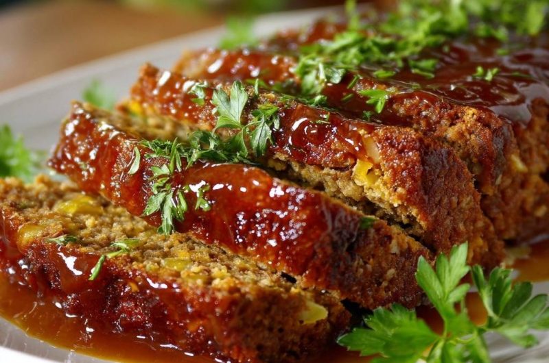 Glasiertes Paprika-Meatloaf