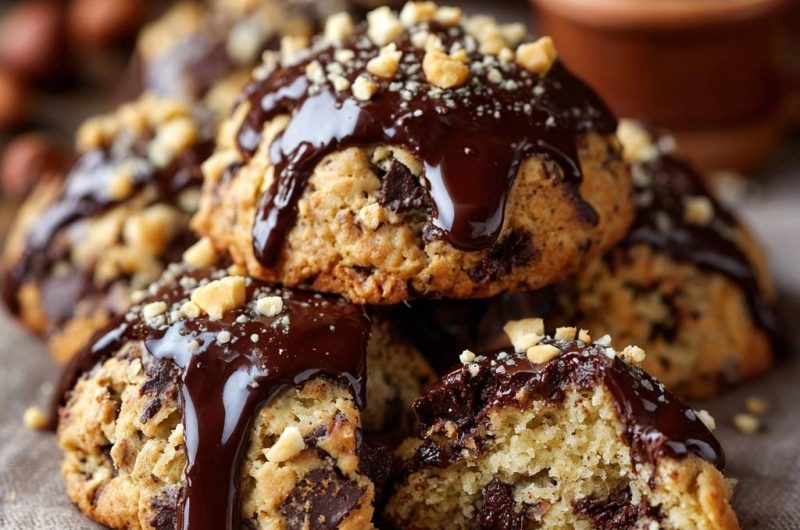 Haselnuss-Schoko-Kekse (Nie wieder flache Kekse!)