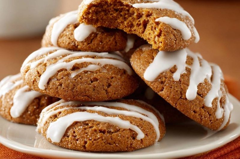 Herbstliche Kürbiskekse mit Zuckerguss (Nie wieder harte Kekse!)
