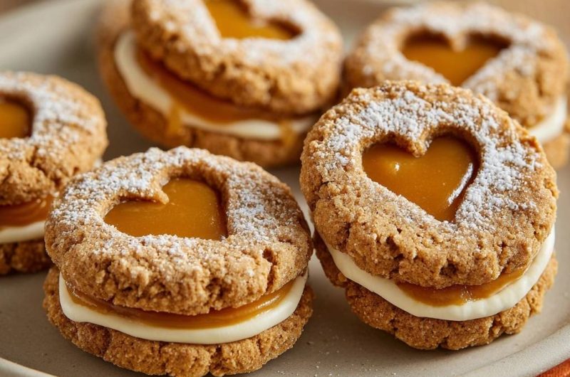 Herz-Karamell-Doppelkekse (Der Anti-Matsche-Boden)