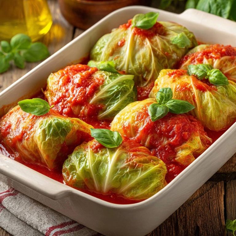 Herzhafte Wirsingrouladen in Tomatensoße: Gabelzart & Saftig