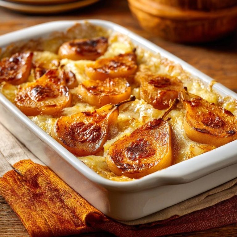 Herzhafter Birnen-Käse-Auflauf: Rezept ohne Wässern
