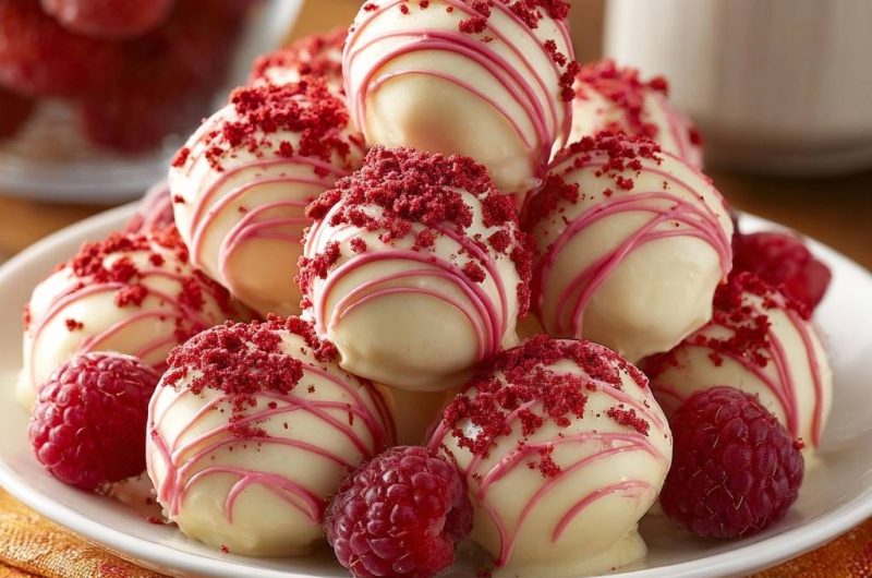 Himbeer-Weißschokoladen-Trüffel