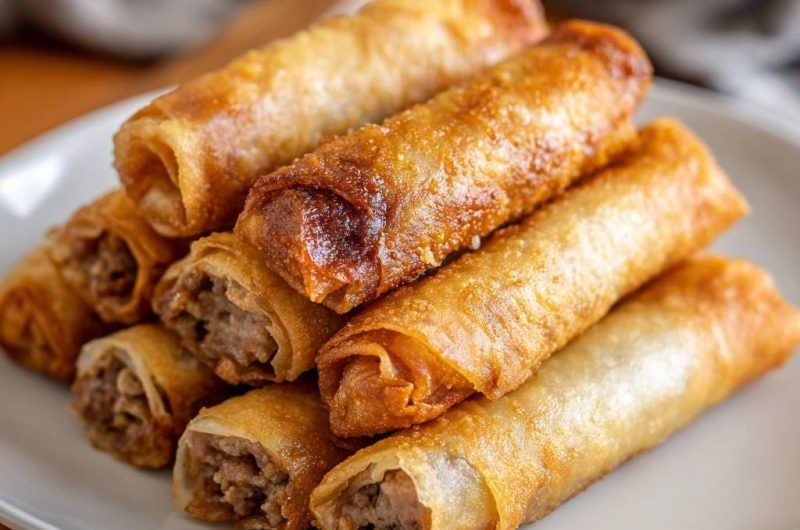 Knusprige Fleisch-Frühlingsrollen