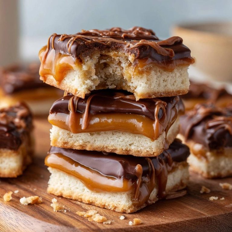 Knusprige Karamell-Schokoladenriegel (Nie wieder flüssiges Karamell!)