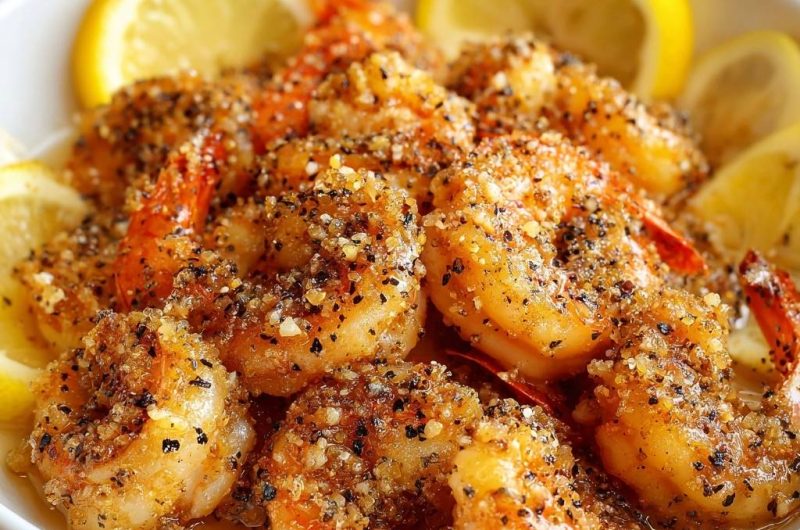 Knusprige Knoblauch-Pfeffer-Garnelen mit Zitrone (Nie wieder gummiartige Garnelen!)