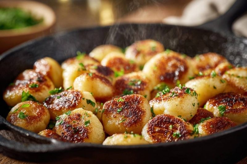 Knusprige Pfannengnocchi (Nie wieder matschige Gnocchi!)