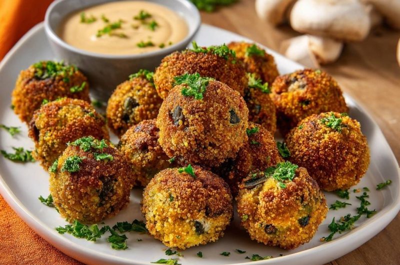 Knusprige Pilz-Arancini