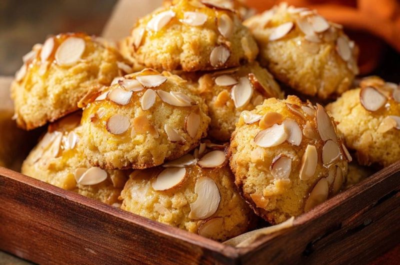 Knusprige Zitronen-Mandelkekse