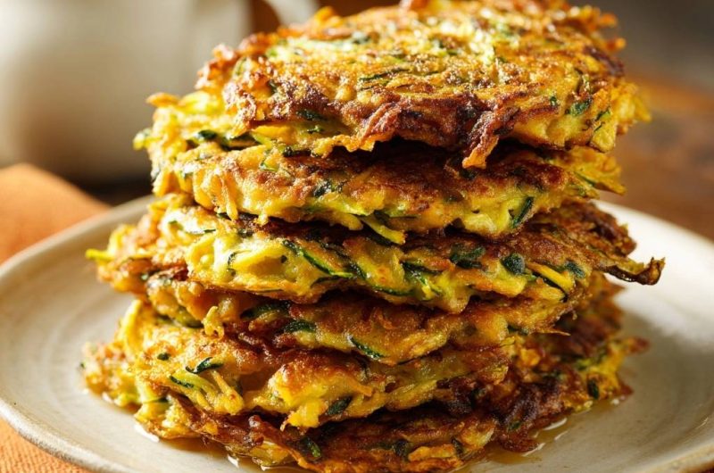 Knusprige Zucchini-Puffer