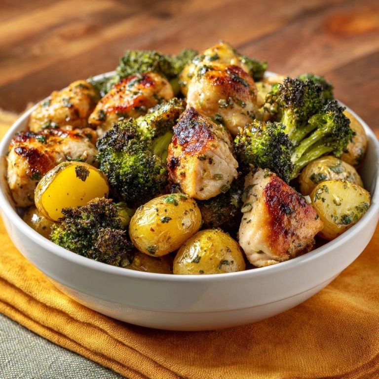 Knuspriges Hähnchen mit Brokkoli & Babykartoffeln