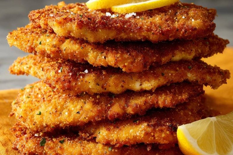 Knuspriges Hähnchenschnitzel (Nie wieder matschige Panade!)