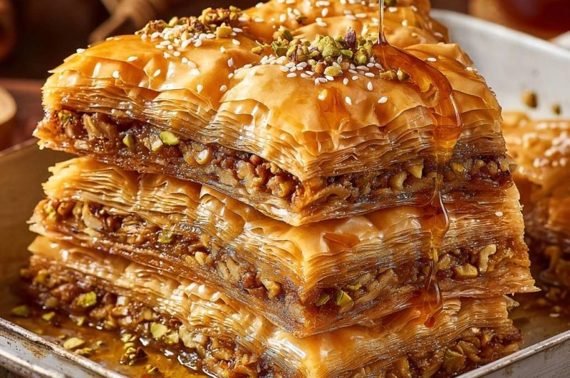 Knuspriges Pistazien-Baklava