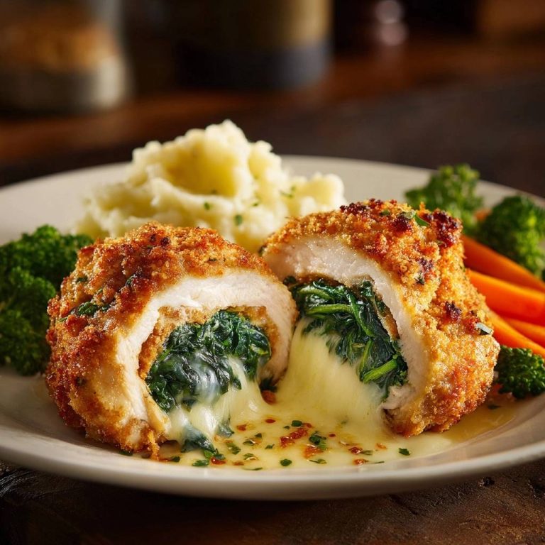 Knuspriges Spinat-Käse-Hähnchen: Rezept mit Profi-Trick