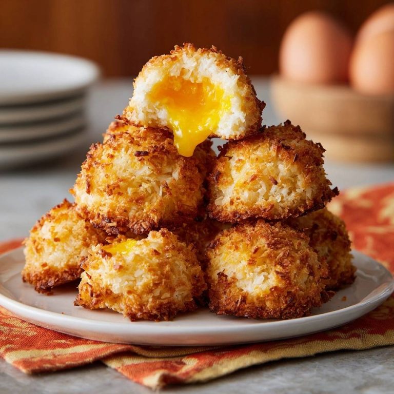 Kokos-Makronen mit flüssigem Eigelb (Flüssiges Eigelb garantiert!)