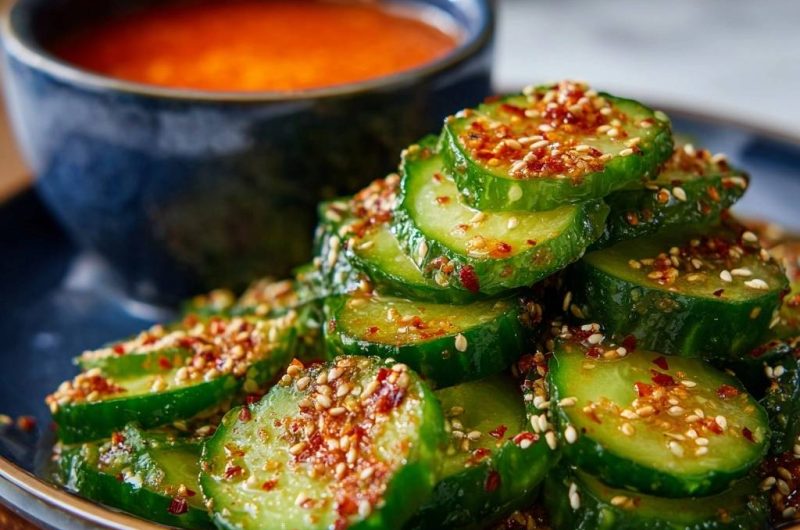 Koreanische Chiligurken (Nie wieder wässrige Gurken!)