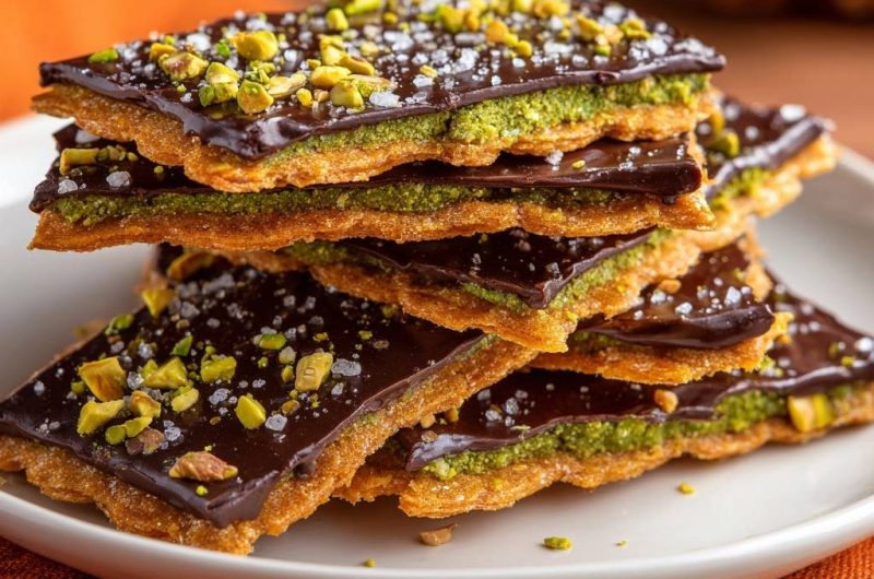 Pistazien-Schokoladen-Florentiner (Nie wieder zähe Florentiner!)