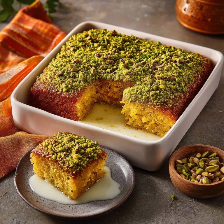 Pistazien-Sirupkuchen: Saftiges Rezept – nie trocken!