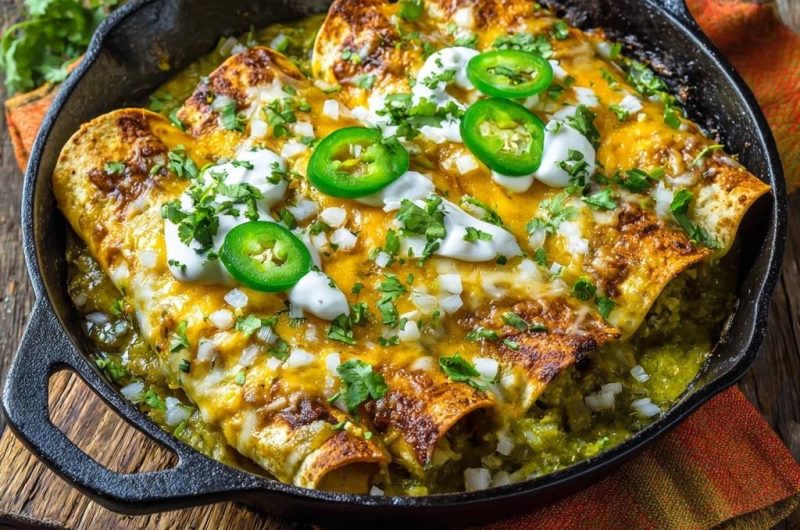 Skillet Enchiladas Verdes