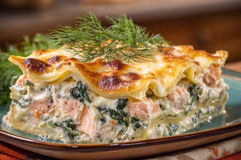 Lachs-Spinat-Lasagne