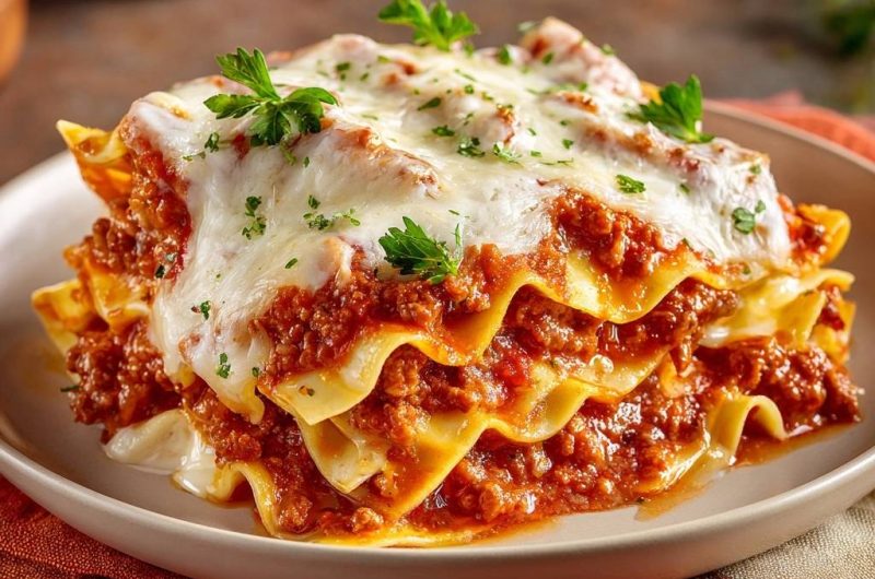 Hackfleisch-Lasagne