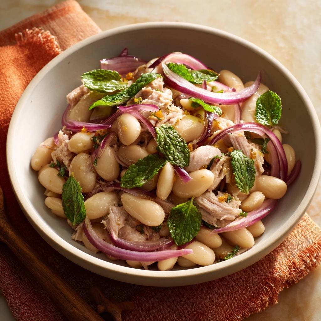 Mediterraner Thunfisch-Bohnen-Salat
