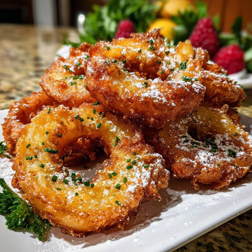 Goldbraune Apfelküchle